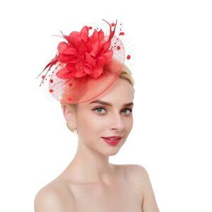 Women Cocktail Party Fascinator Hat Wedding Church Kentucky Derby Formal…